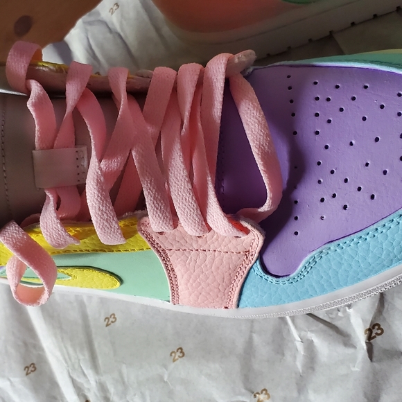 Custom pastel Nike Air Jordan mid 8.5 mens - Picture 6 of 8